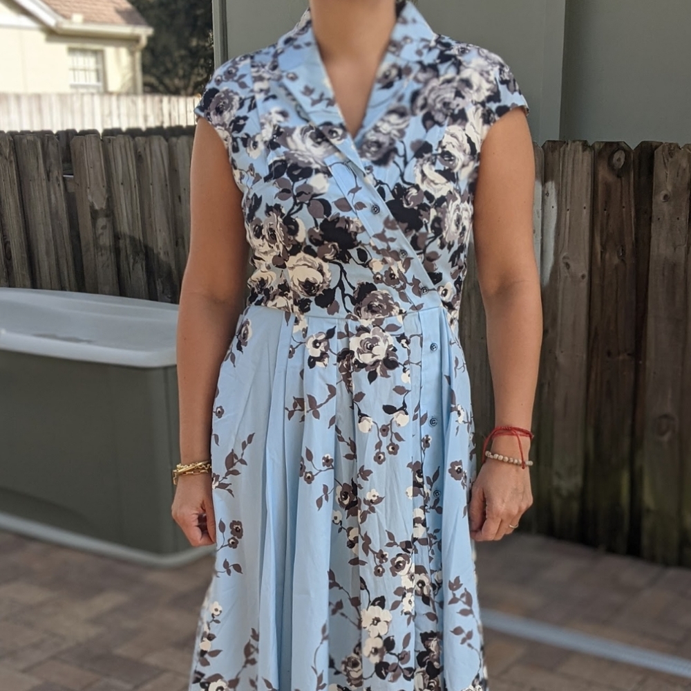 Lela Rose Shirtdress in Floral-Print